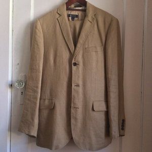 J. Crew Irish Linen 3-Piece Suit, Size 38